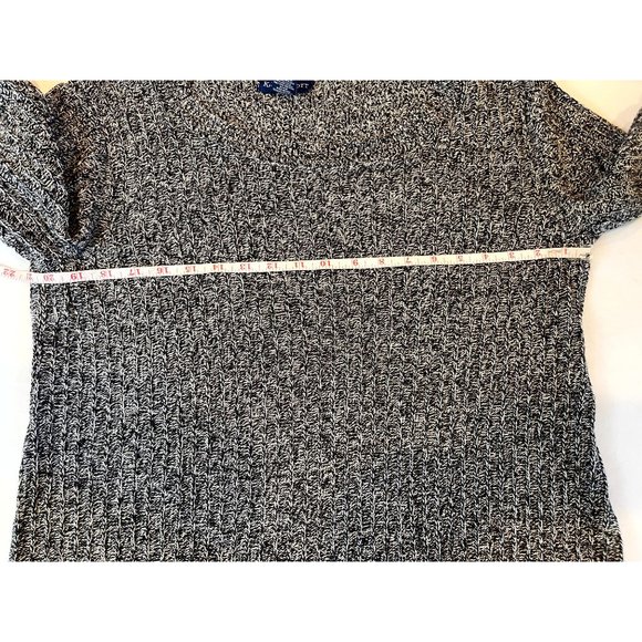 Karen Scott Women Sweater Tunic Dress Front Pockets Boat Neck Gray Size X Large - Picture 5 of 8